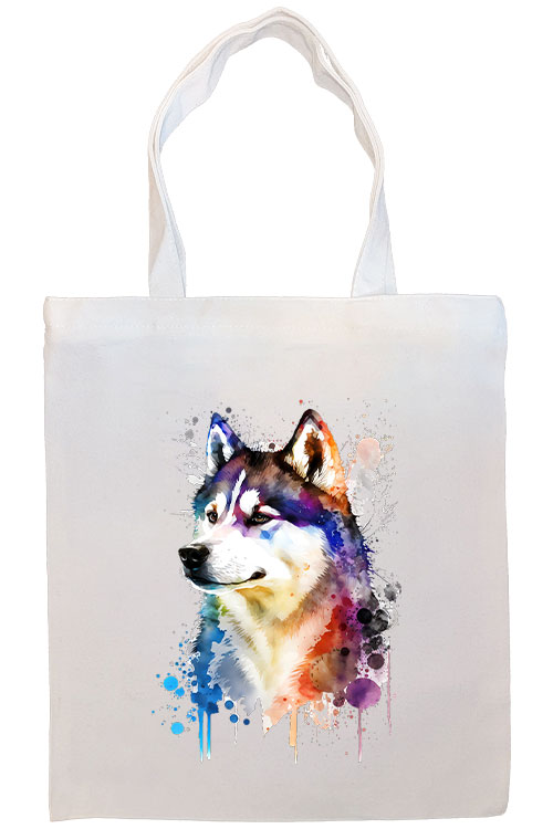 Siberian Husky Canvas Tote Bag Style1